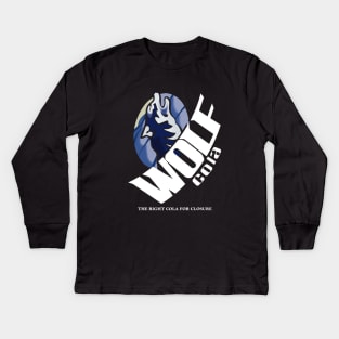 Wolf Cola The Right Cola For Closure Kids Long Sleeve T-Shirt